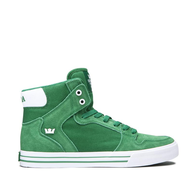 Zapatillas Altas Supra Argentina Hombre - VAIDER Verde (EDSAW-7108)